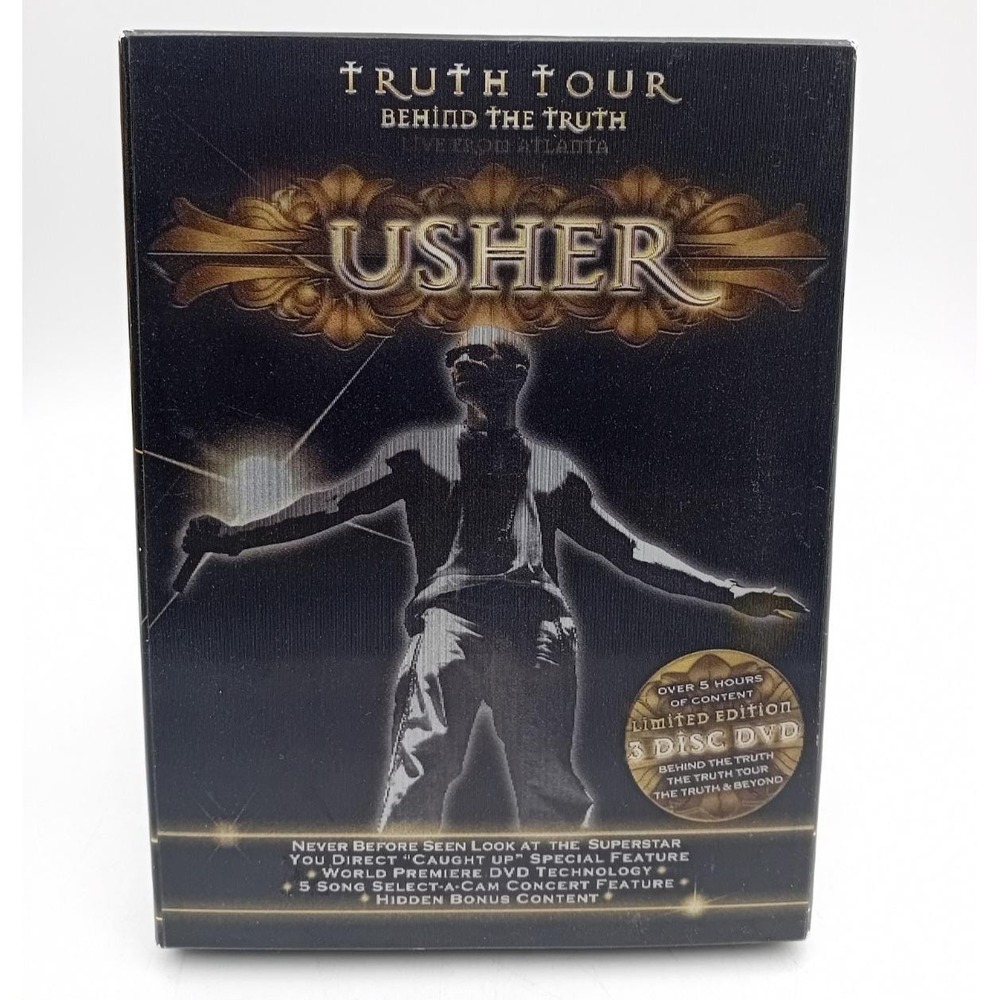 Usher Behind the Truth Tour Live From Atlanta 3 DVD Concert Set Good